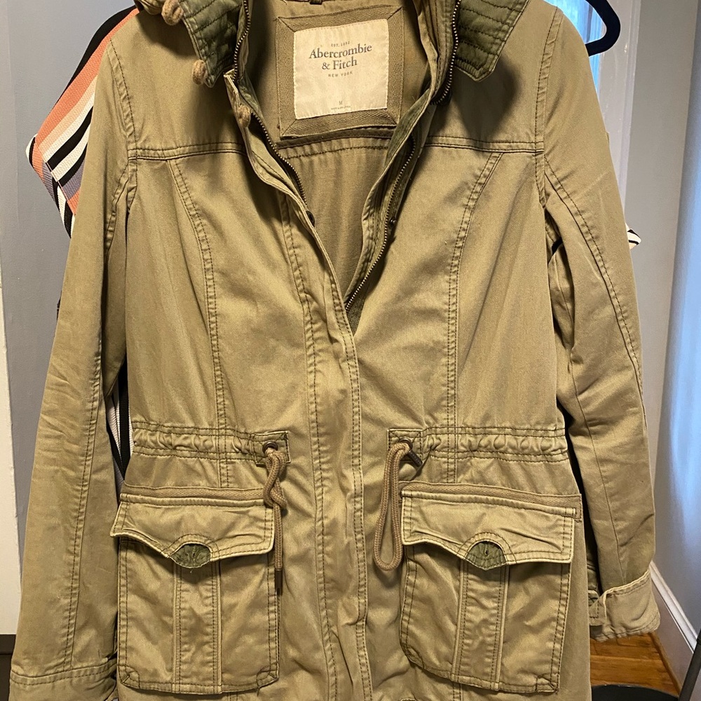 Hooded Army utility jacket